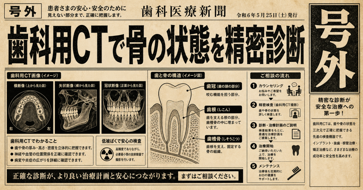 歯周病の進行で歯を失った場合の治療選択肢