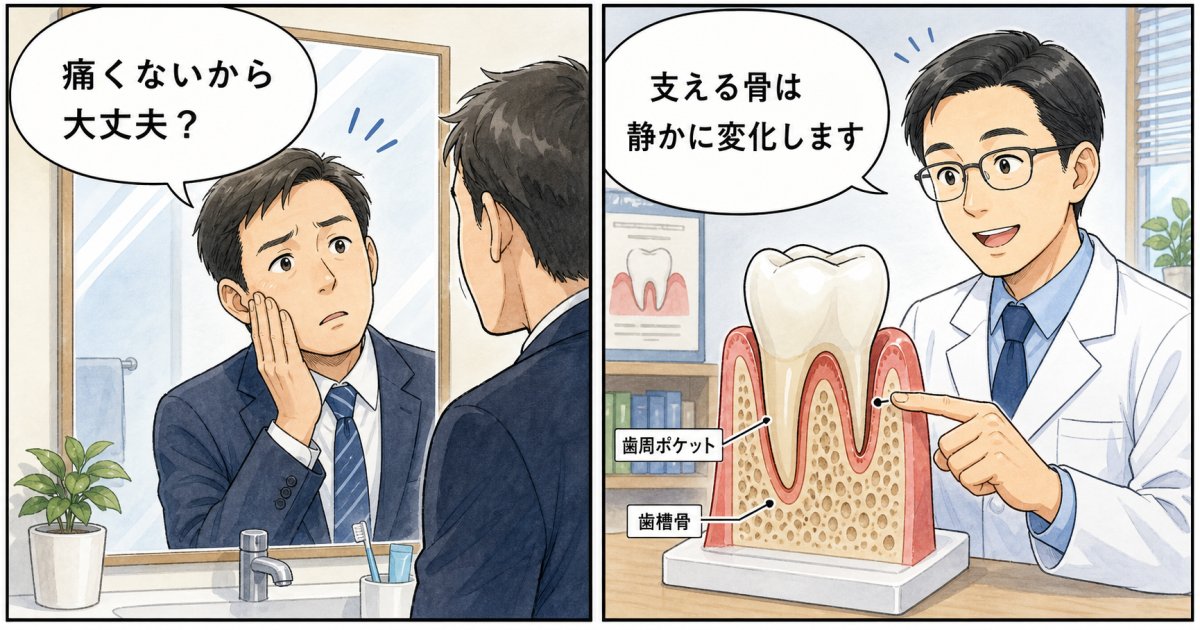 なぜ歯周病は痛まないのか?静かに骨が破壊される身体の仕組み